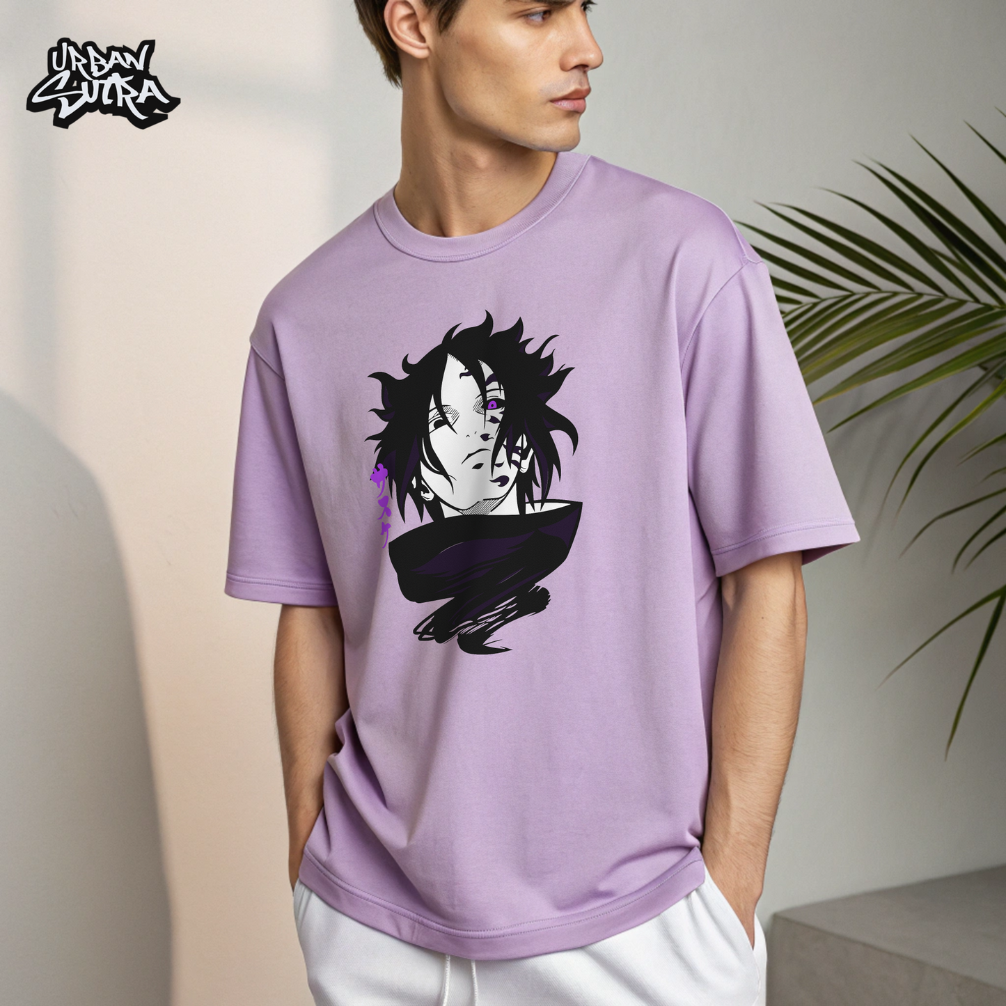 "Sasuke Cursed" Men's Oversized Tee