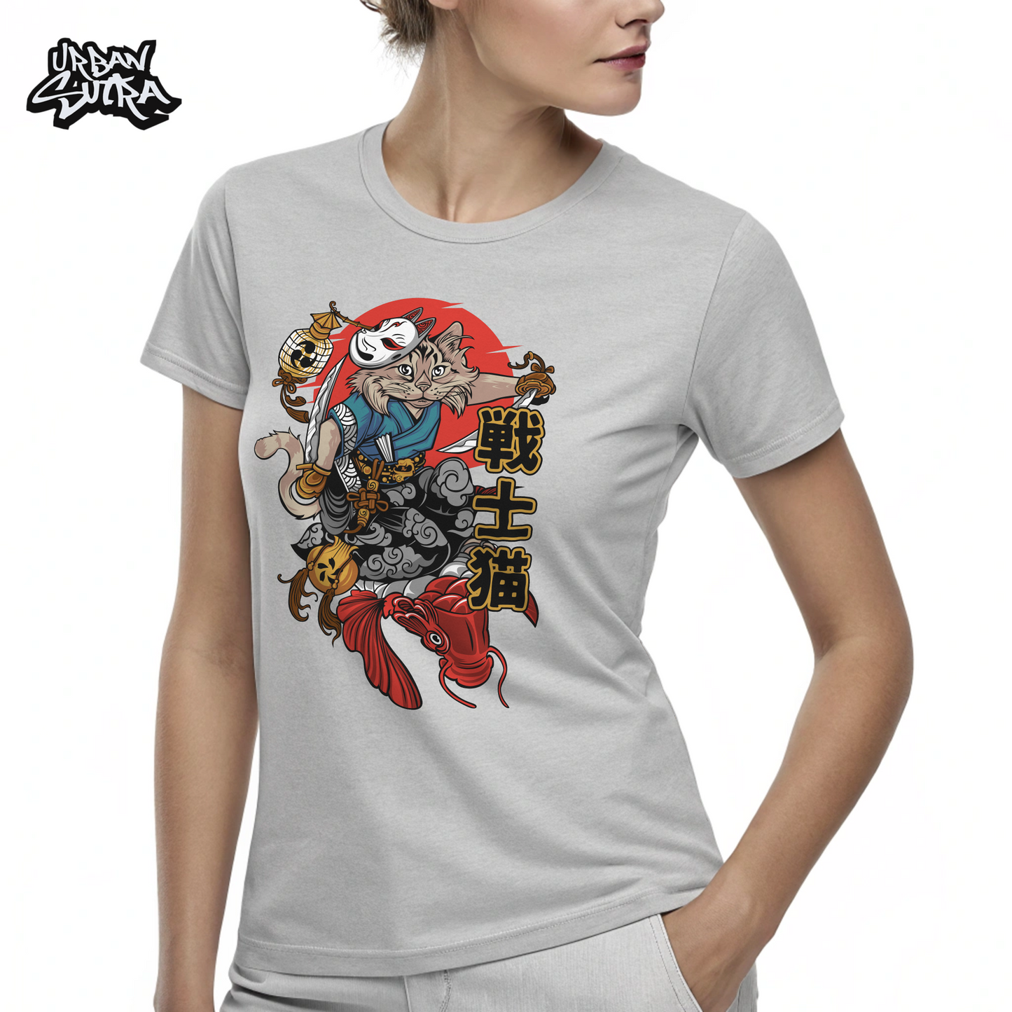 "Cat Fish Mural" Women's Regular Tee