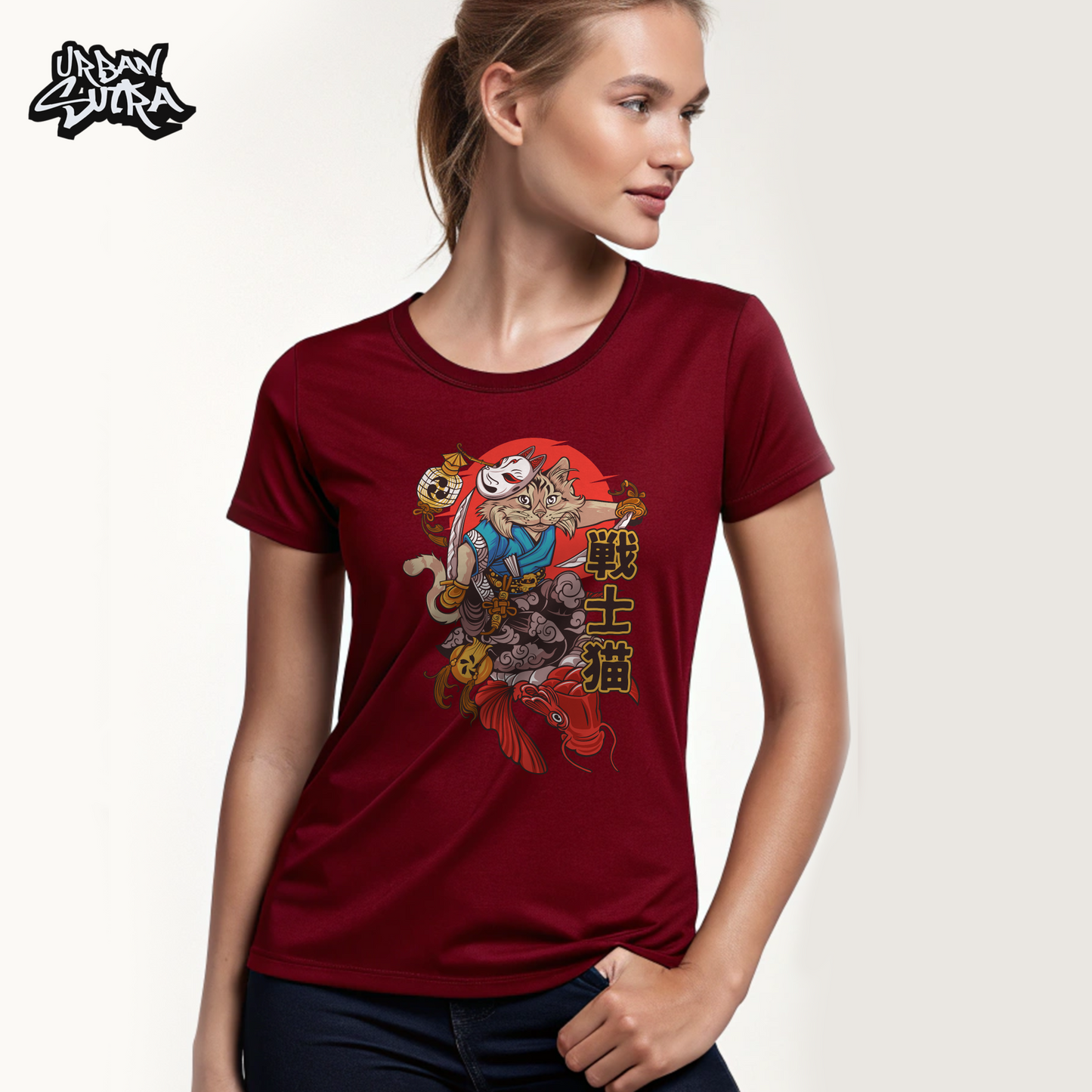 "Cat Fish Mural" Women's Regular Tee