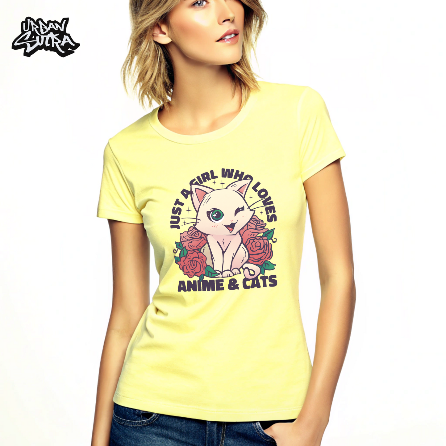 "Anime & Cats" Women's Regular Tee