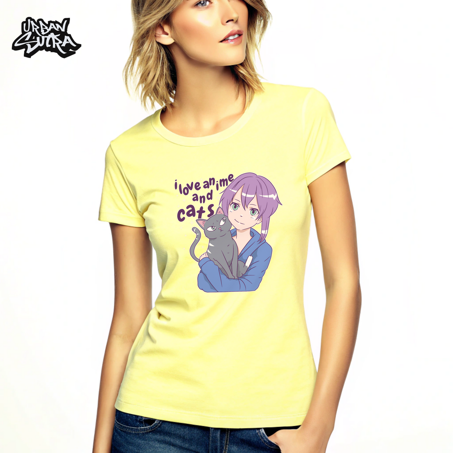 "Anime and Cats" Women's Regular Tee