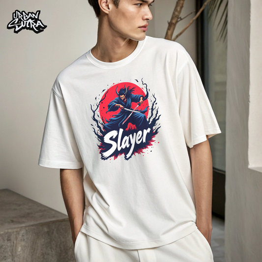 "Slayer Akuma" Men's Oversized Tee