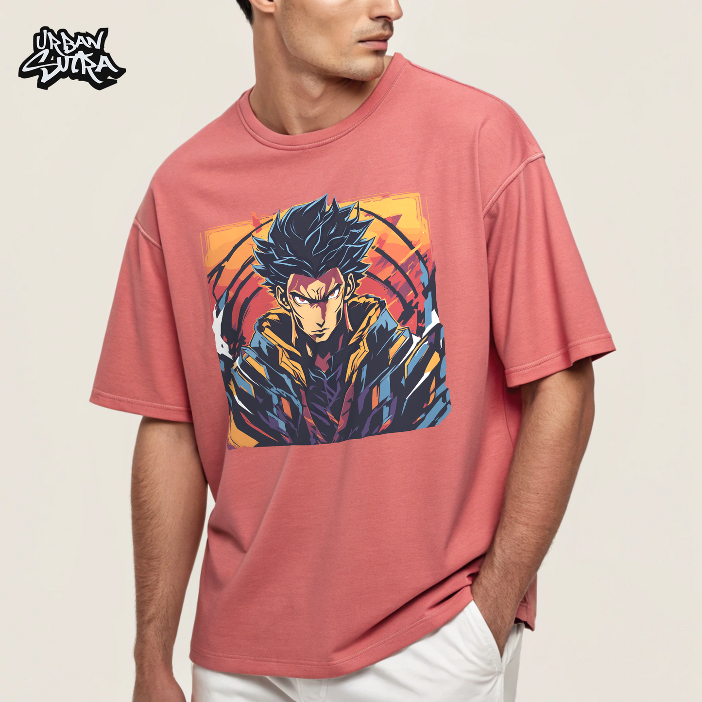 "Hero-Verse" Men's Oversized Tee