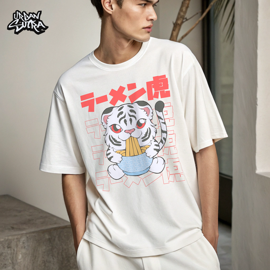 "Kawaii Tiger" Men's Oversized Tee