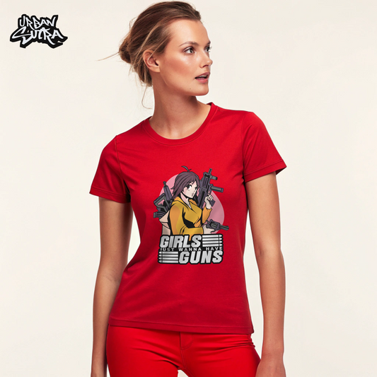 "Girls and Guns" Women's Regular Tee