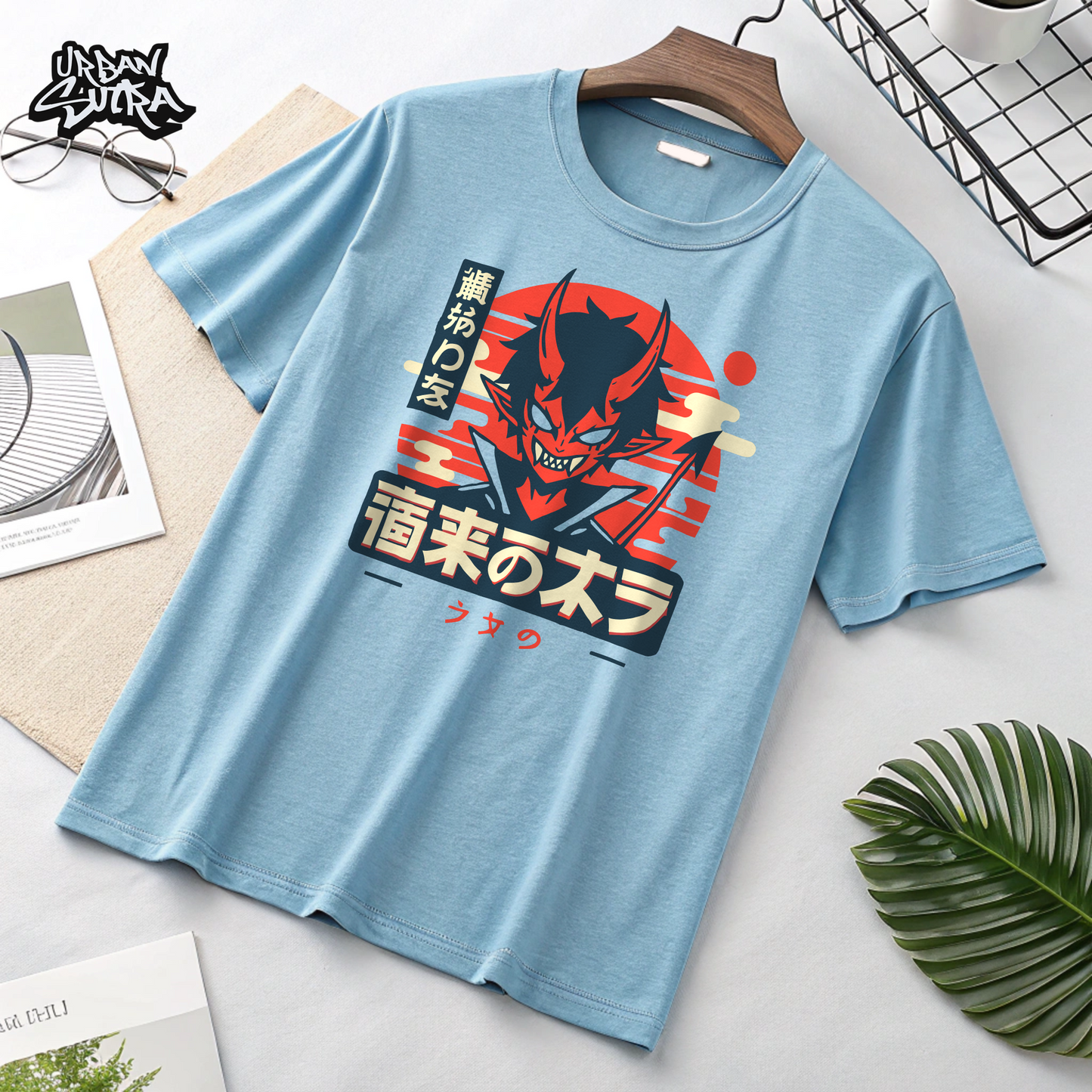 "Demon Dawn" Men's Oversized Tee