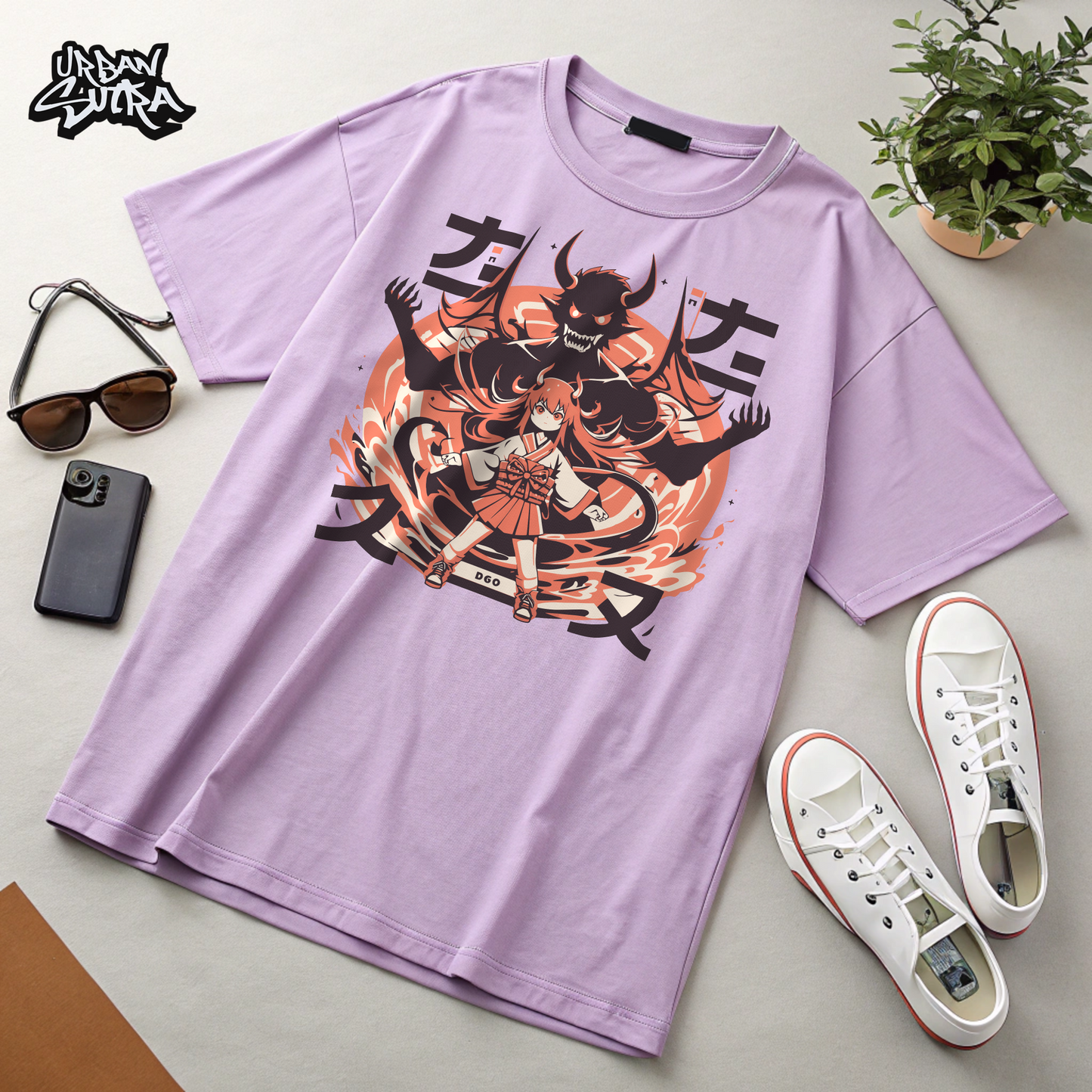 "Shojo Exorcist" Men's Oversized Tee
