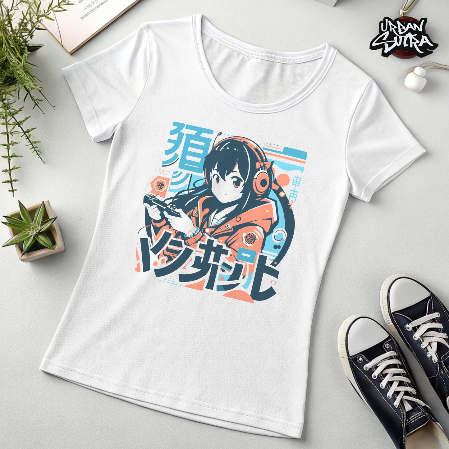 "Anime Gamer Girl" Women's Regular Tee