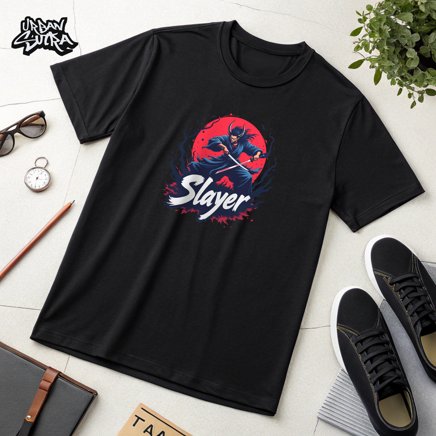 "Slayer Akuma" Men's Oversized Tee