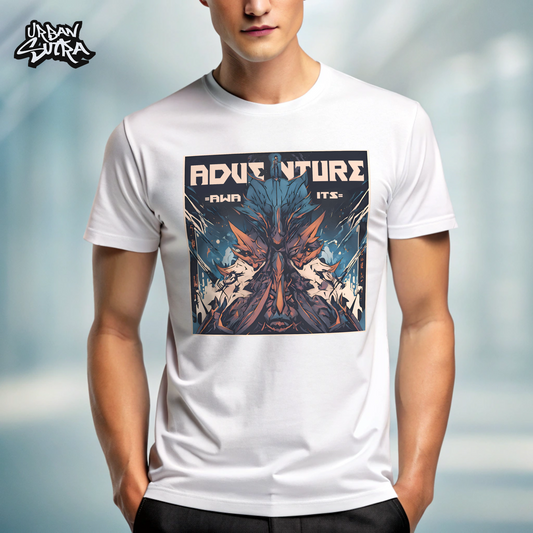 "Adventure Awaits" Men's Regular Fit Tee