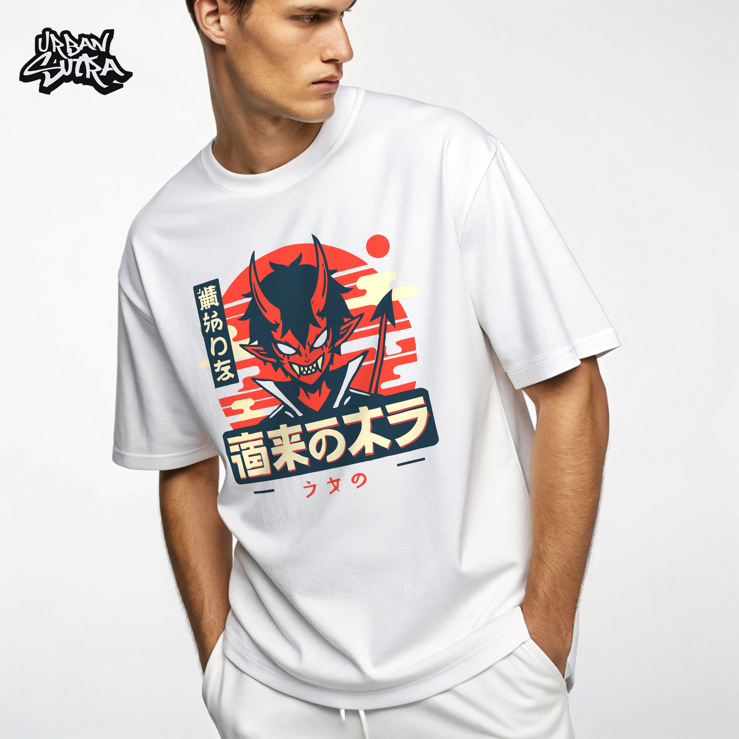 "Demon Dawn" Men's Oversized Tee